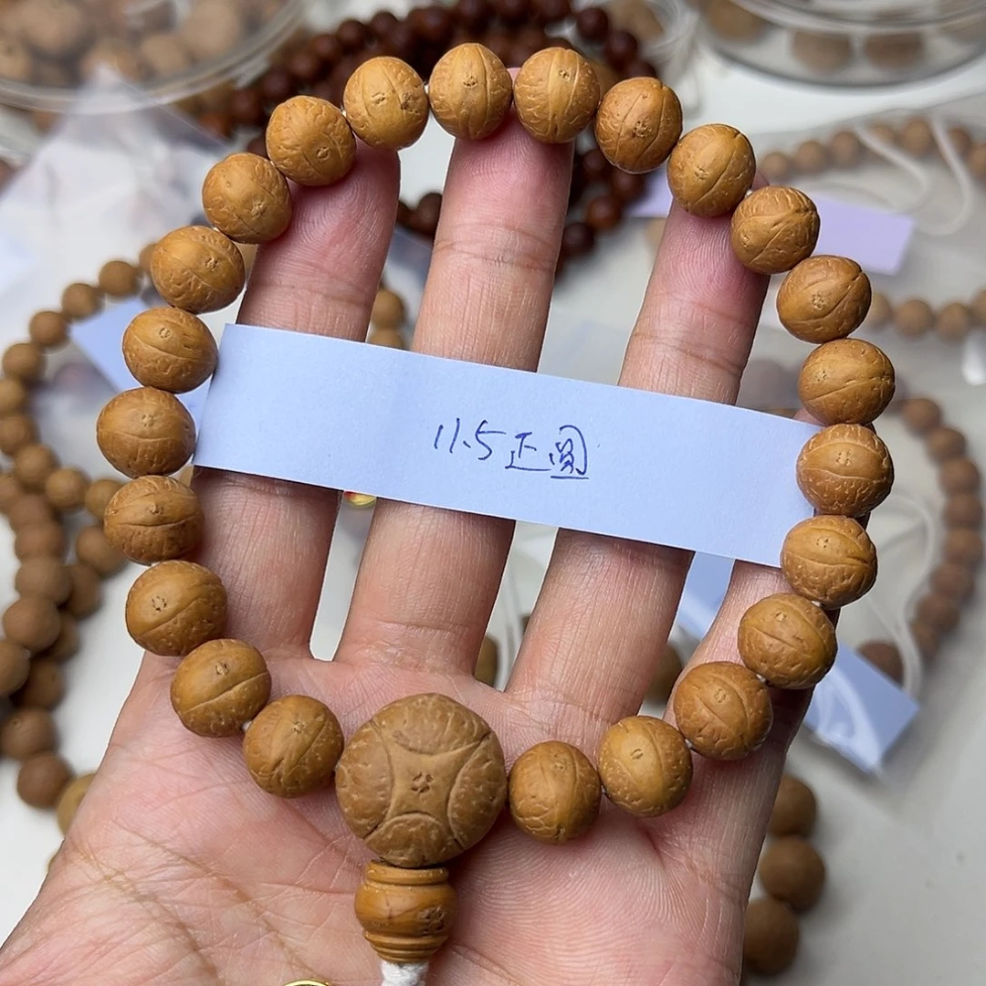 凤眼菩提手串精品正圆手串11.5尺寸