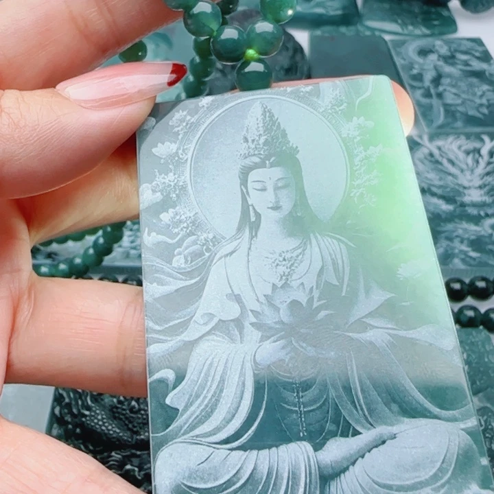 翡翠未镶嵌颈饰多样性发货天然A货翡翠