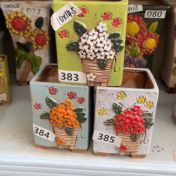 紫砂花盆粗陶材质多肉花盆