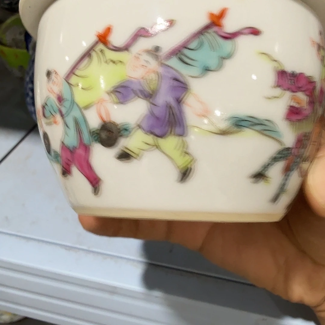 瓷片摆件手绘瓷器全部处理