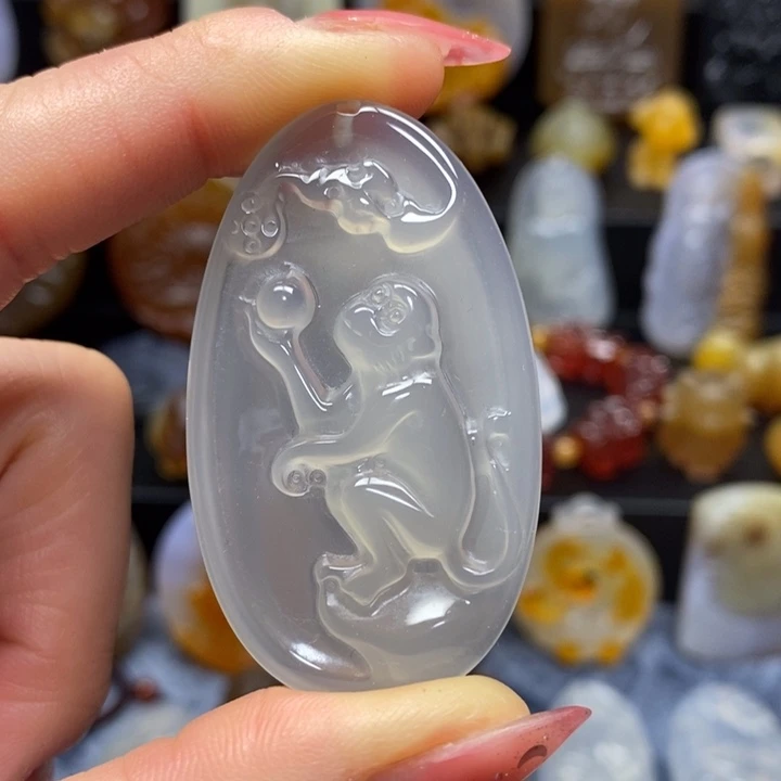 玛瑙/玉髓未镶嵌吊坠(不含链)