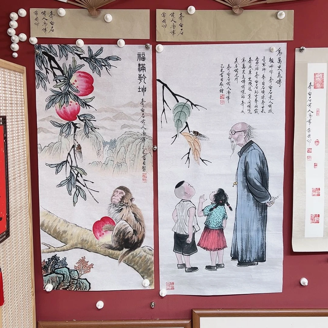 可***乐国画冯伟老师亲笔手绘国画作品慧