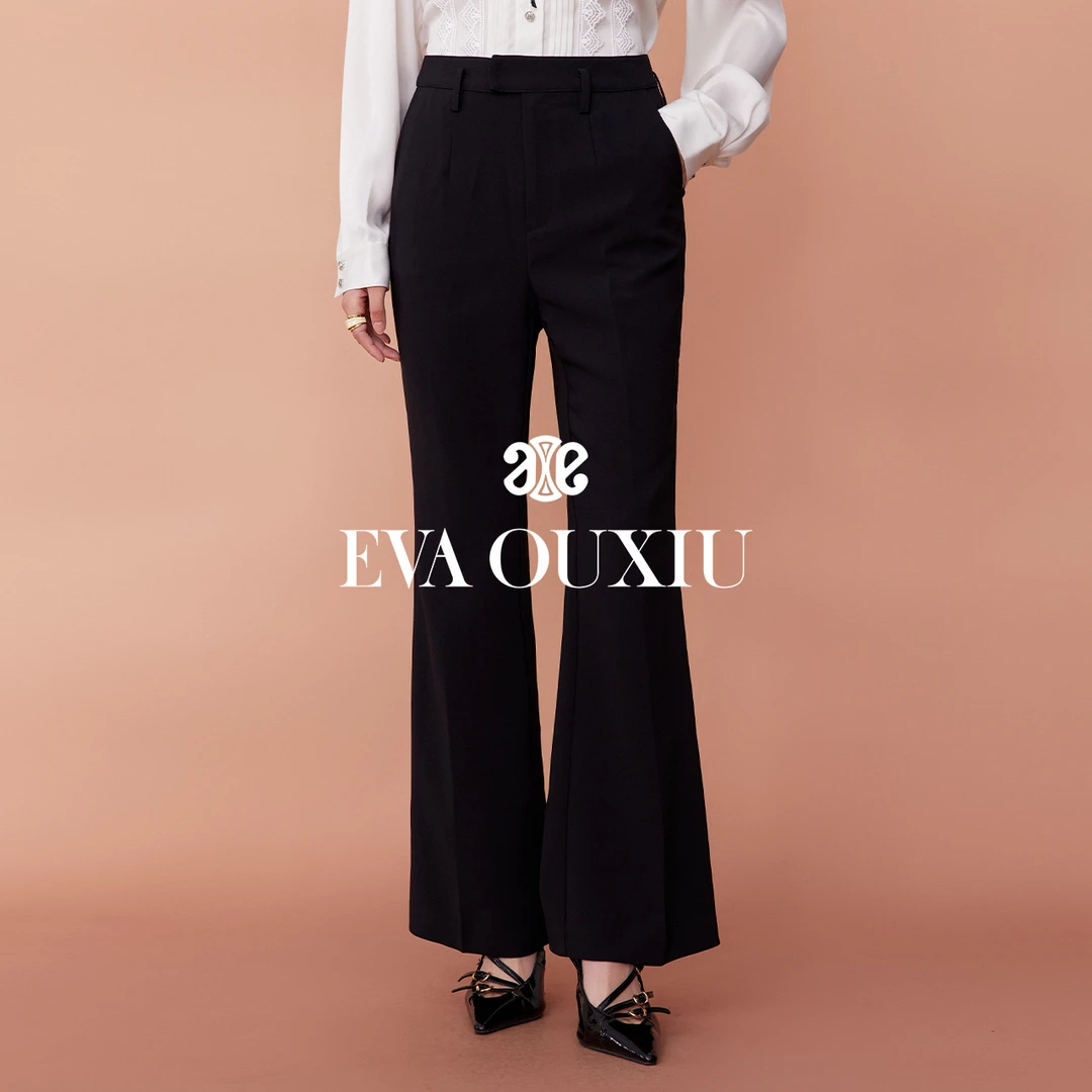 【千颂妮专享】EVA OUXIU/伊华欧秀西装裤E33AK0678