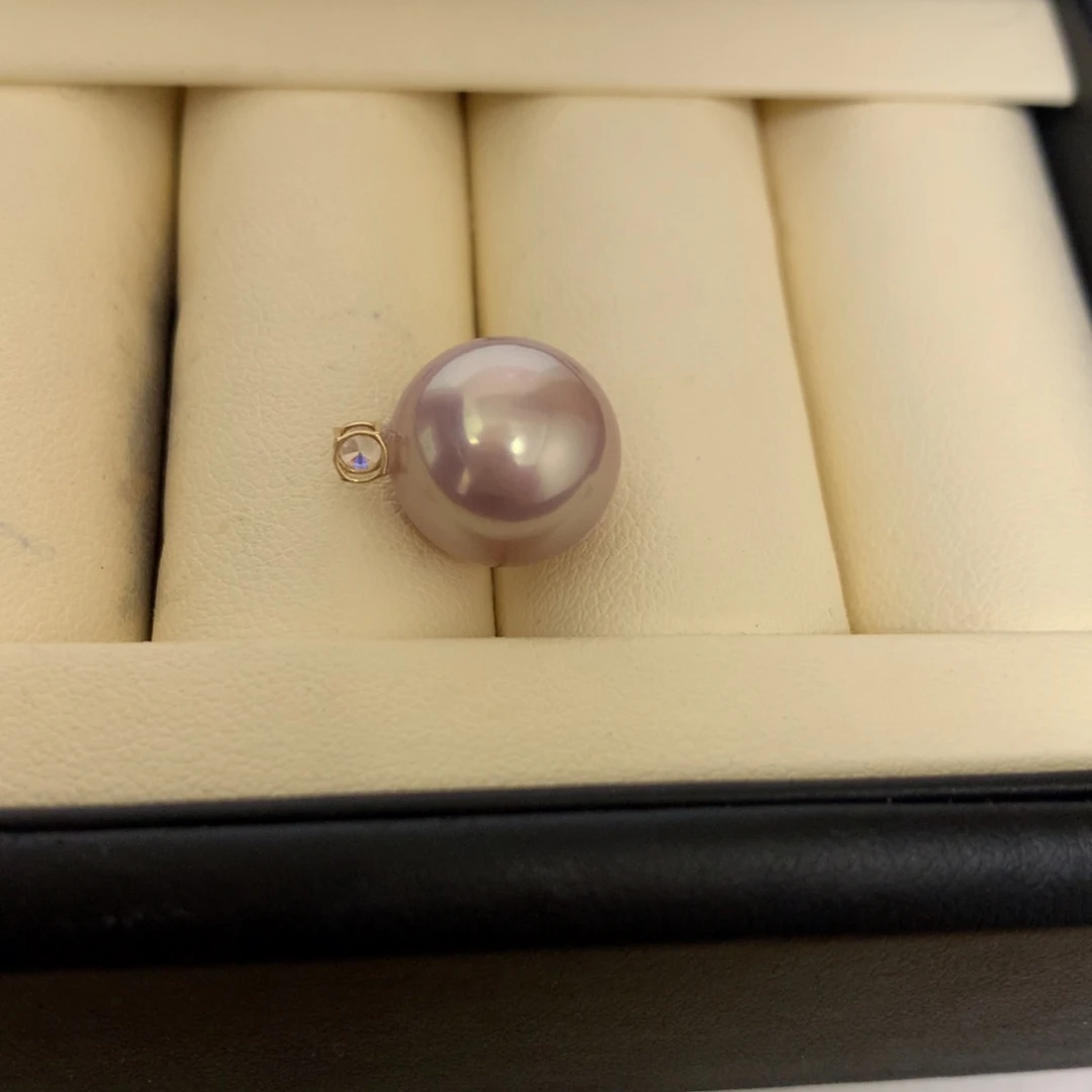 18K金镶嵌吊坠(不含链)淡水珍珠