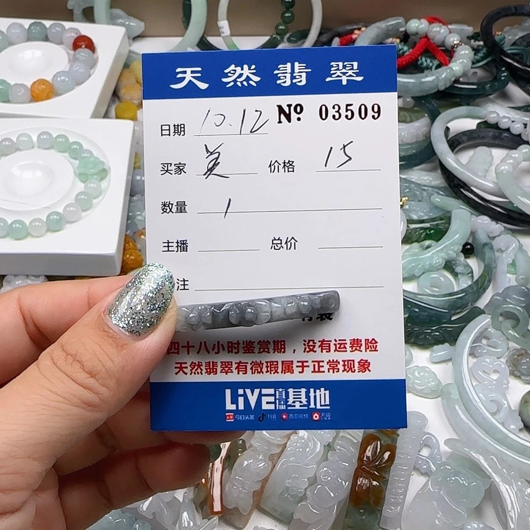 美***.翡翠未镶嵌颈饰555