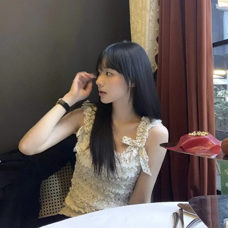 【DE MYSTERE】网红洋气炸街女装针织背心吊带打底内搭GFC1062834