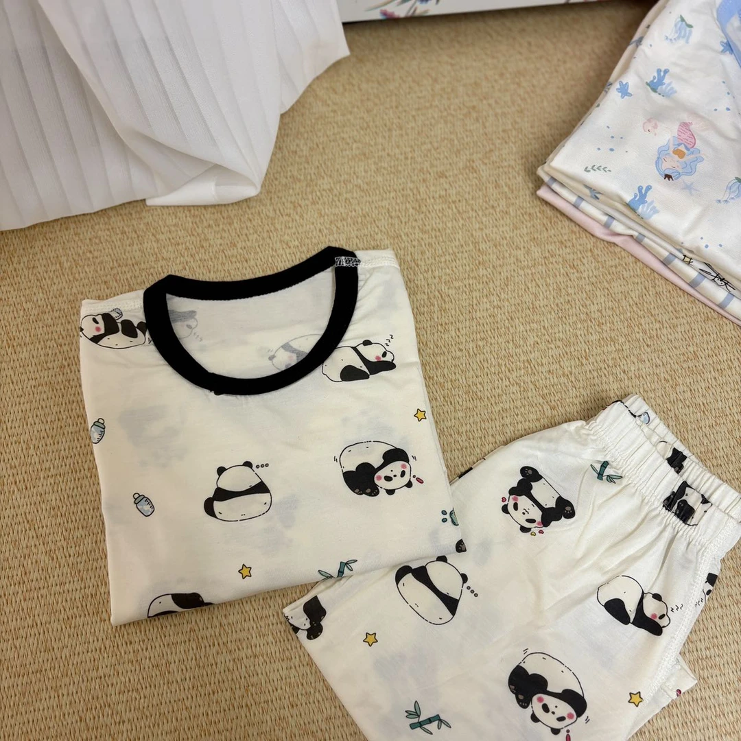 婴童莱赛尔七分袖九分裤超清凉空调服