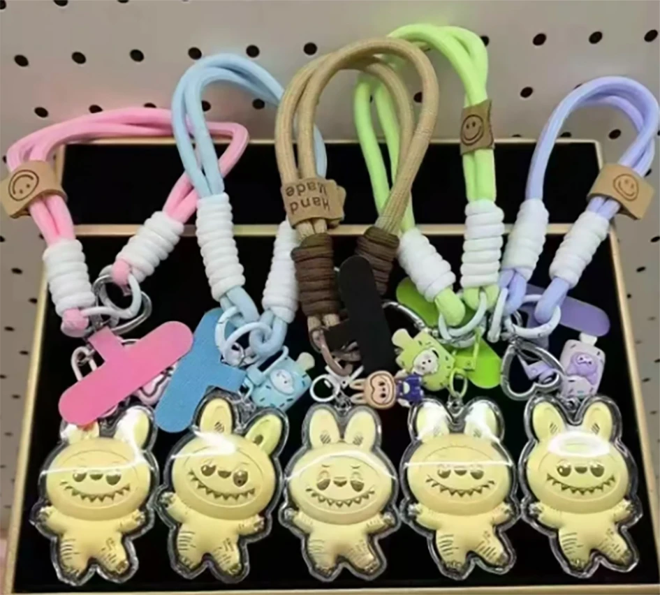 爆款【拉布布】可爱卡通手机包包钥匙扣挂件送女朋友礼物黄金足金