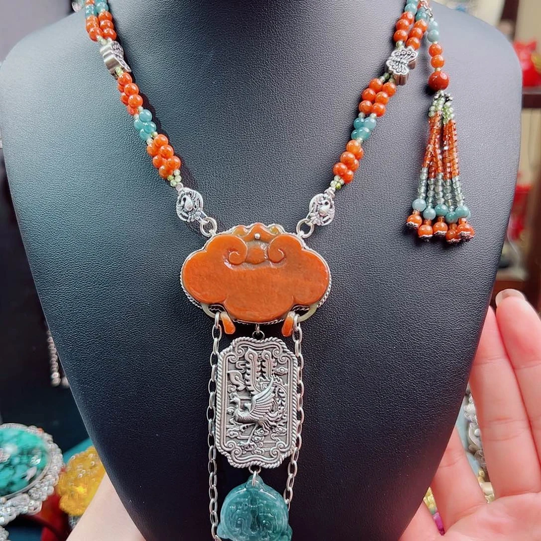 925银珐琅锦钰原创设计款式项链