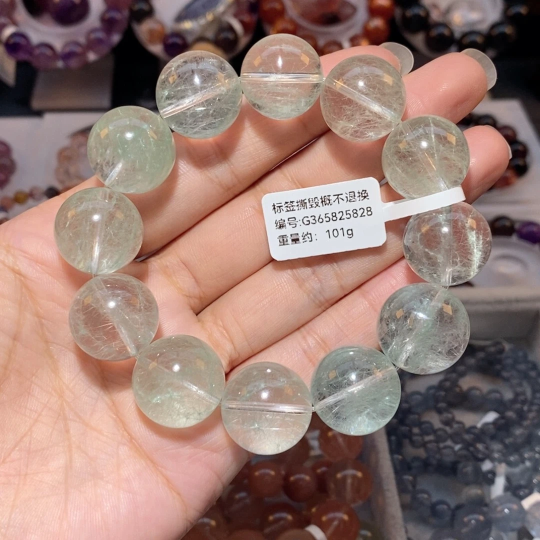 未镶嵌手链水晶绿兔毛手链