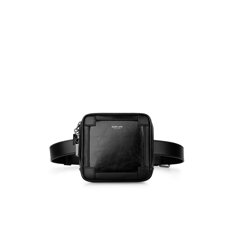 【微瑕专场】INJOYLIFE 箱型腰包_黑