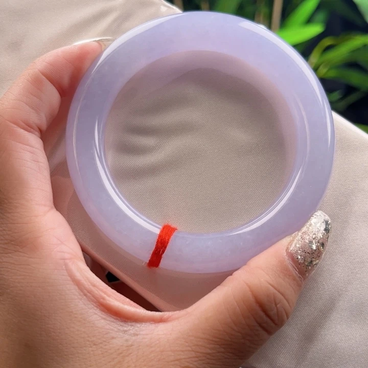 翡翠手镯未镶嵌定金链接圆条56.2