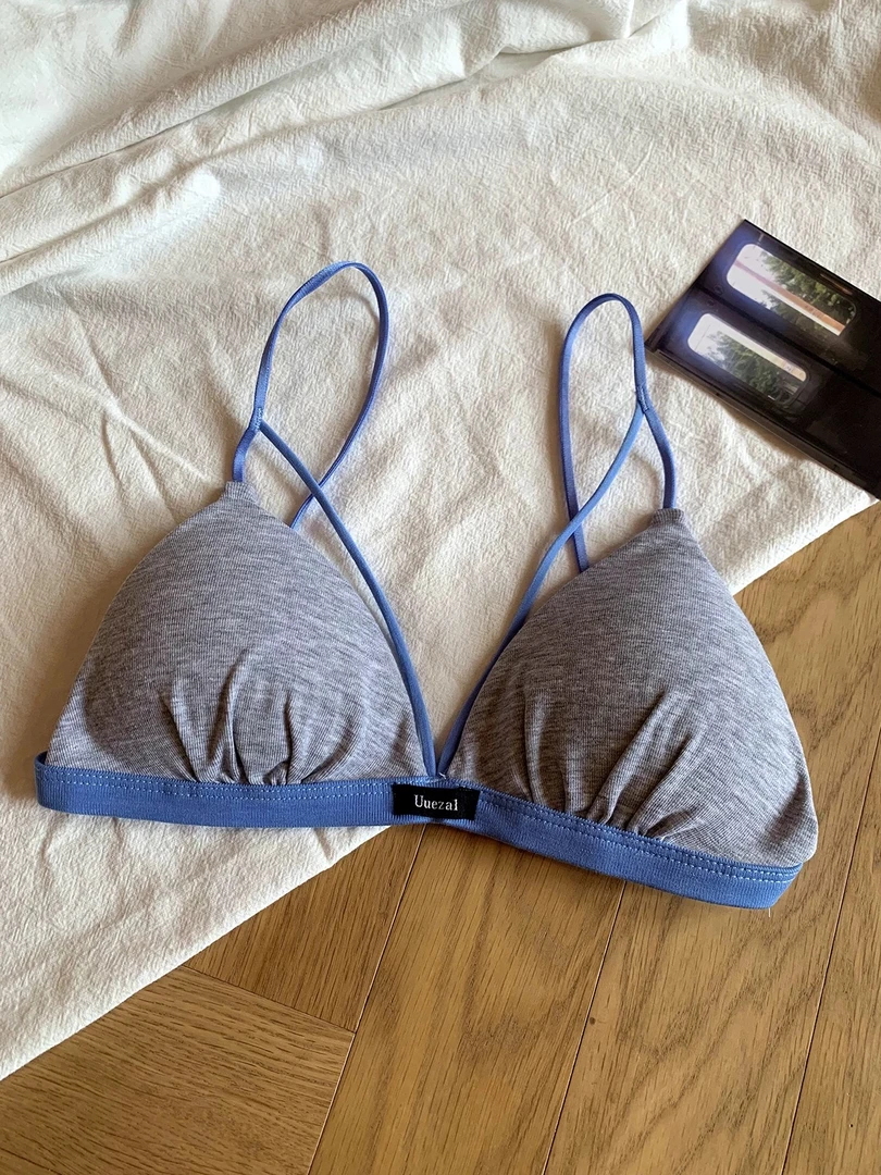 多巴胺配色设计性感薄款法式三角杯内搭509