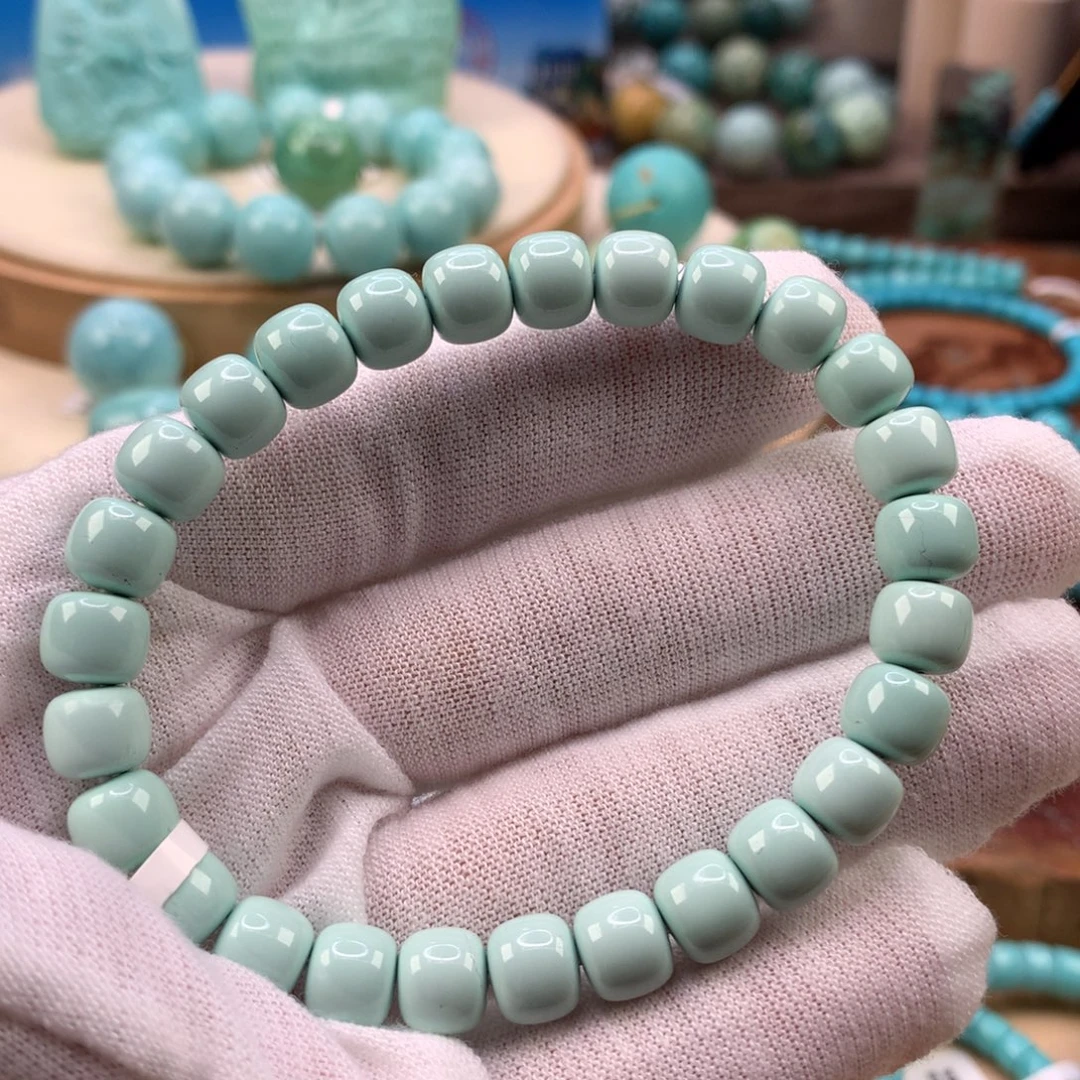 绿松石未镶嵌珠宝奇石7.7mm