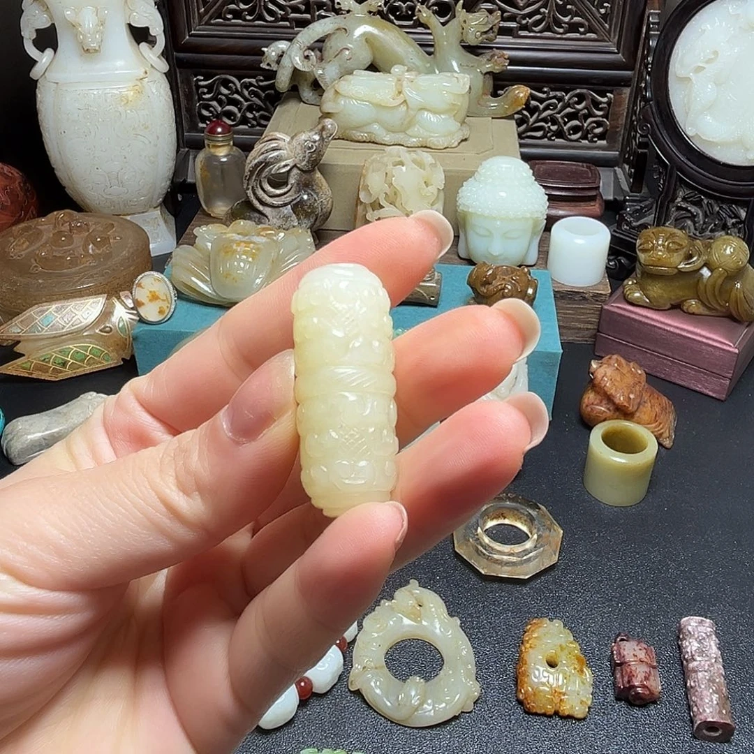 和田玉（糖玉）未镶嵌笔搁