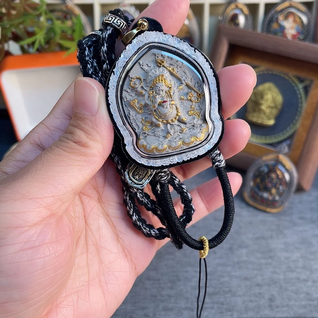 泥塑煜****?大黑天擦擦+绑绳