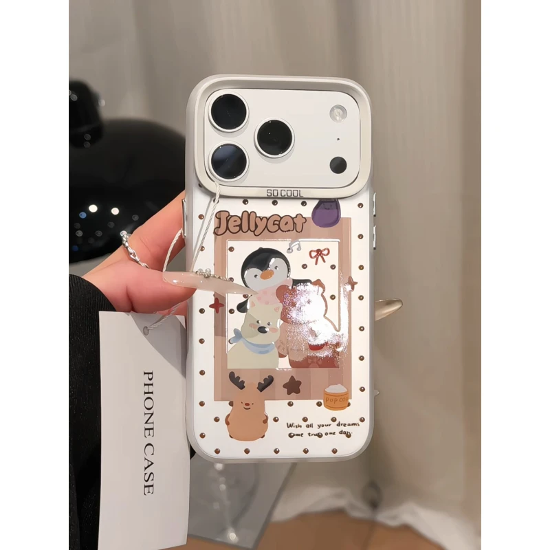 动物合照适用苹果17p手机壳16pm彩银华为p80荣耀防摔oppo小米17女