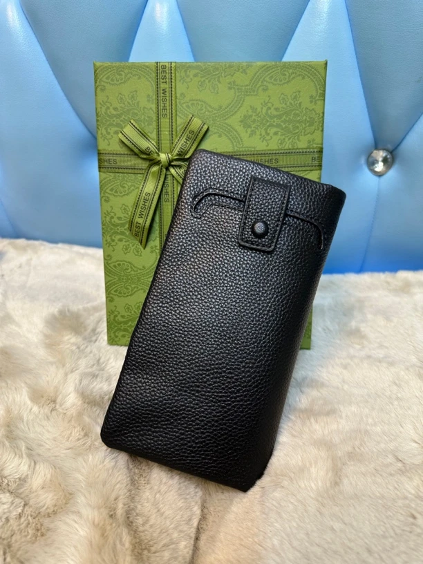 07链接多层钱夹手机包皮钱包长款20.10厘米黑色手包卡包时尚休闲