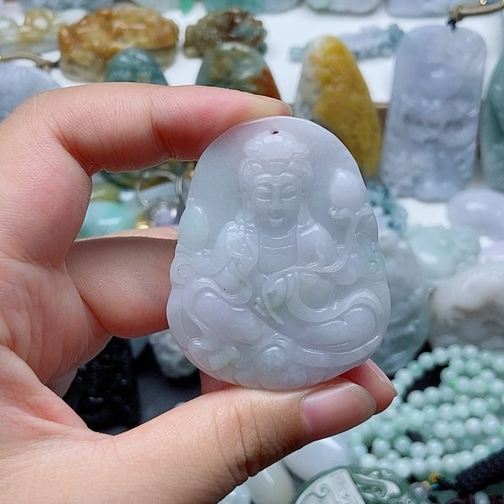 翡翠未镶嵌吊坠(不含链)1