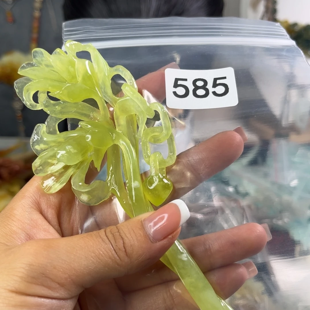 蛇纹石玉未镶嵌发饰循****生