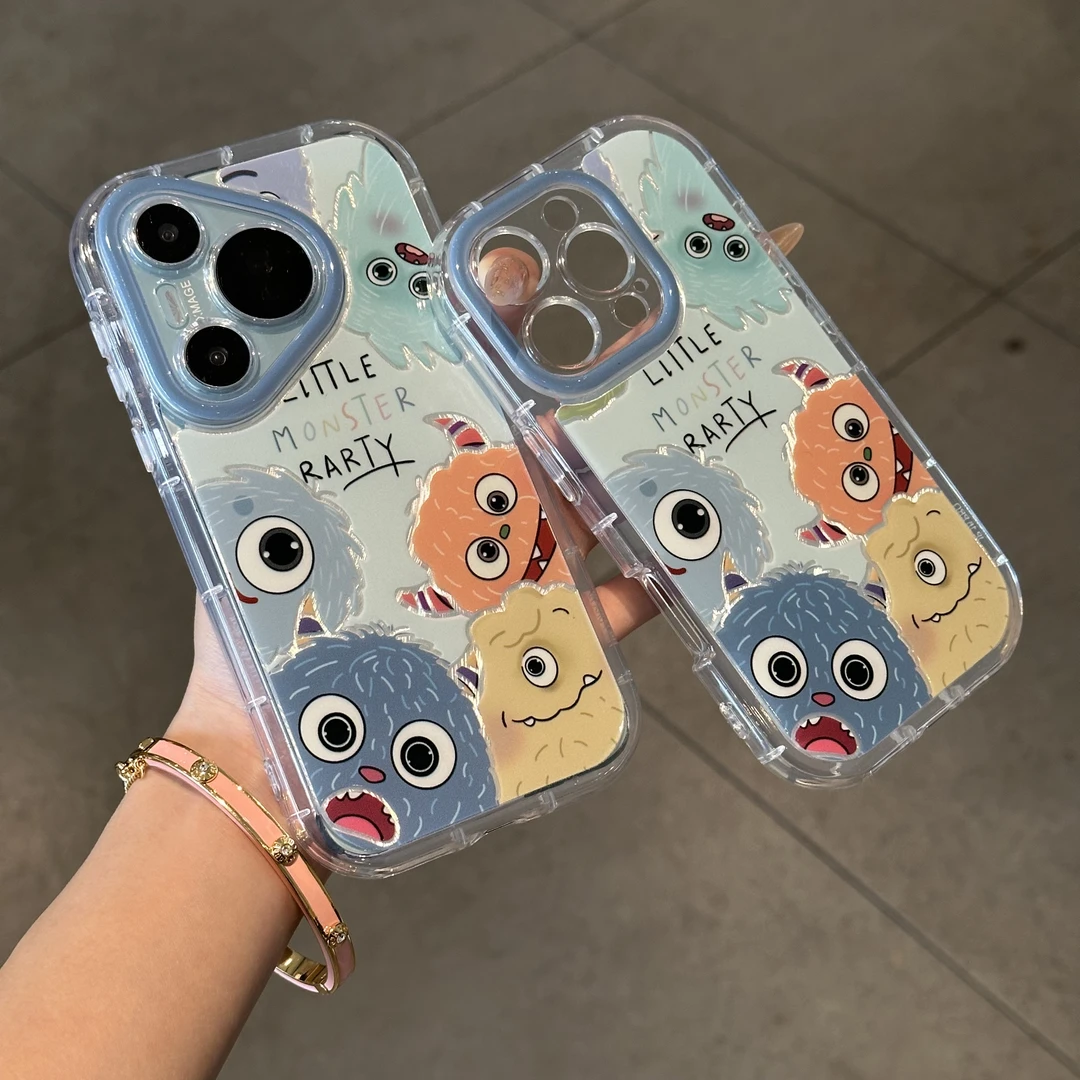 欧克里里一圈小怪兽适用苹果16promax手机壳vivo华为P70小米oppo