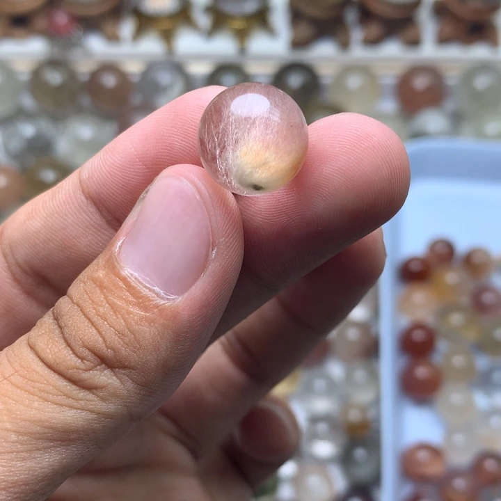 轻***者水晶珠宝半成品未镶嵌兔毛球