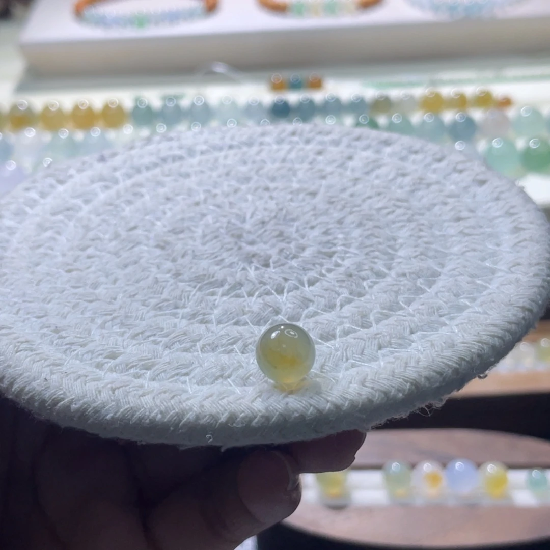 翡翠散珠翡翠珠子卡8.5