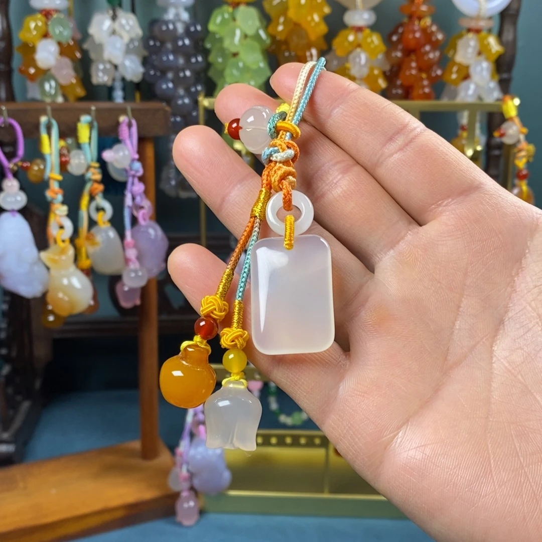 新品高档钥匙挂平安无事牌