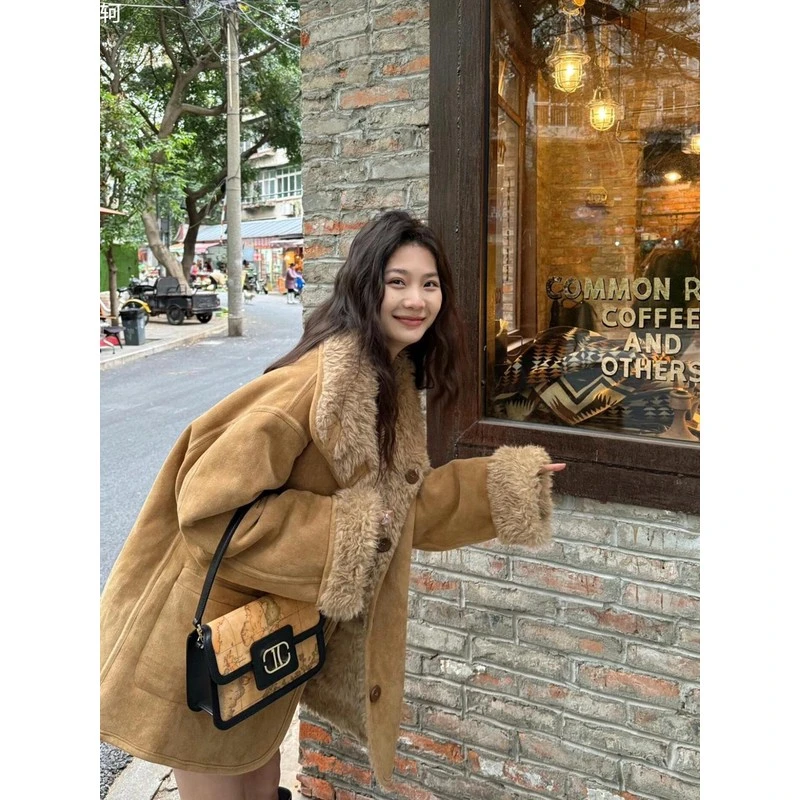秋冬春秋百搭时尚休闲短款韩版复古洋气显瘦气质设计感女装短外套