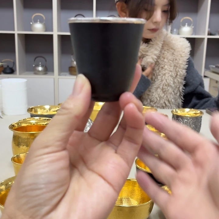 22号李小鹤铁包银足银15克闻香杯50毫升