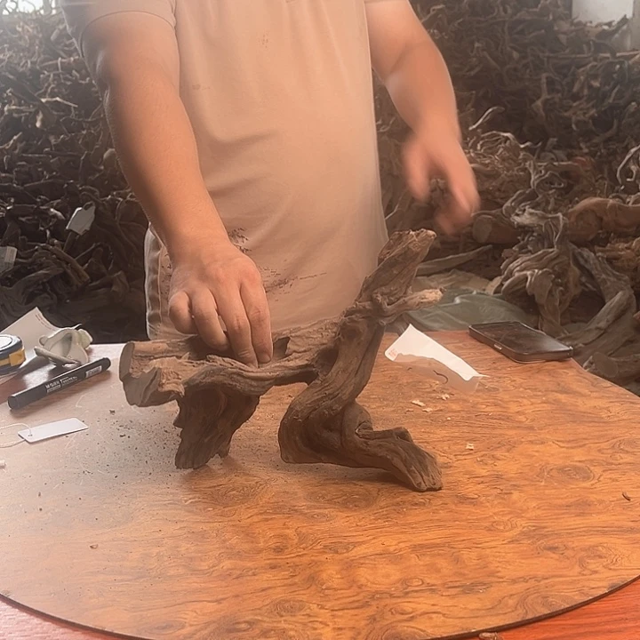 木鱼缸造景根雕摆件106