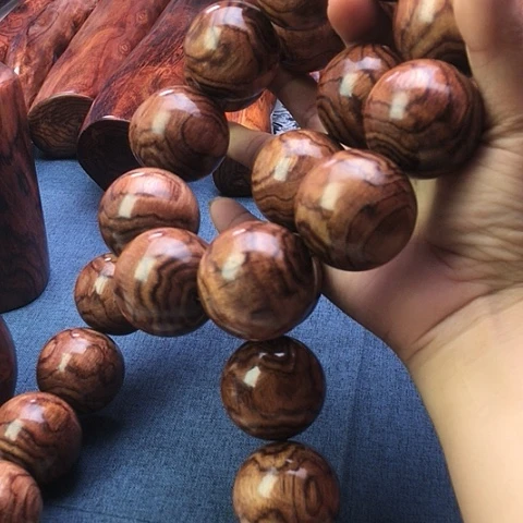 ****久黄花梨/降香黄檀海南黄花梨手串