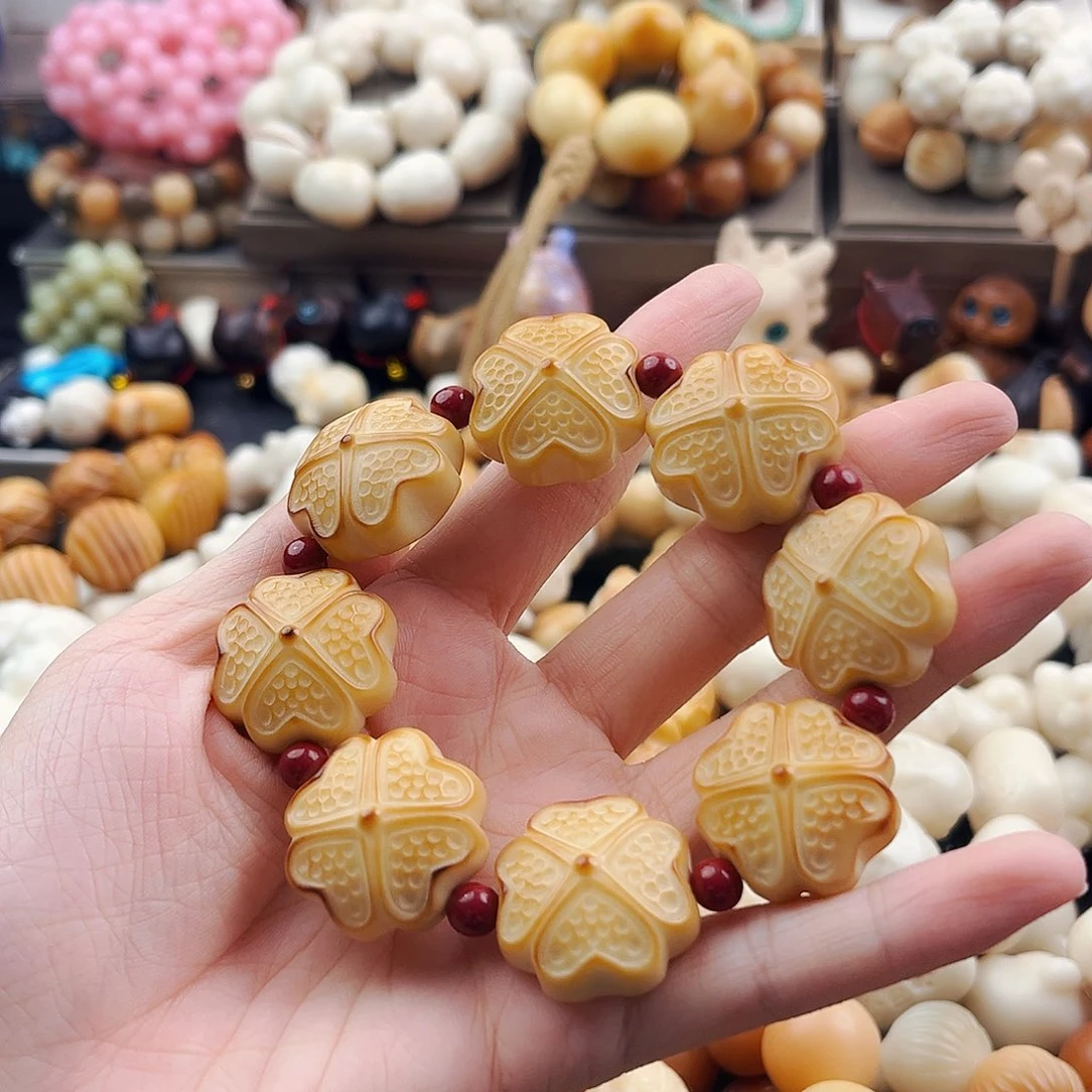 吊坠菩提根/象牙果四叶草