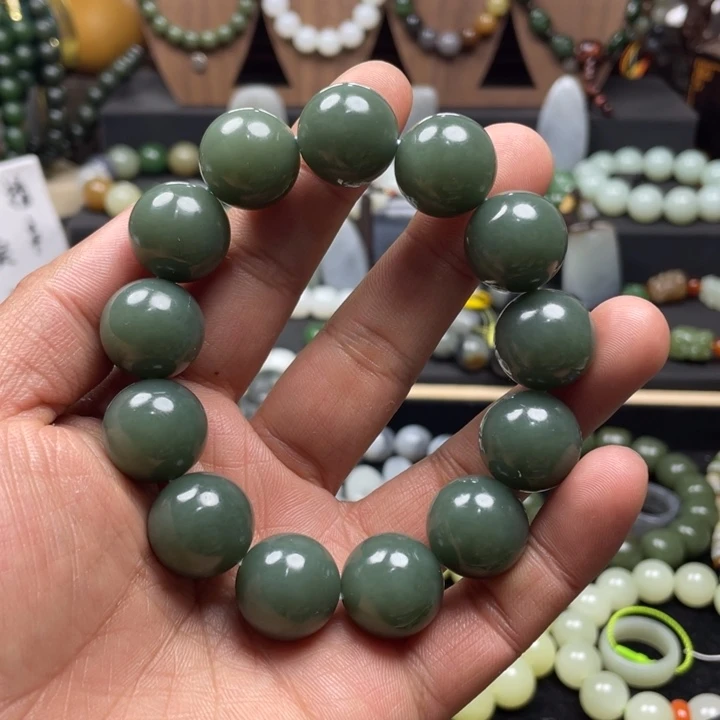 和田玉手串未镶嵌