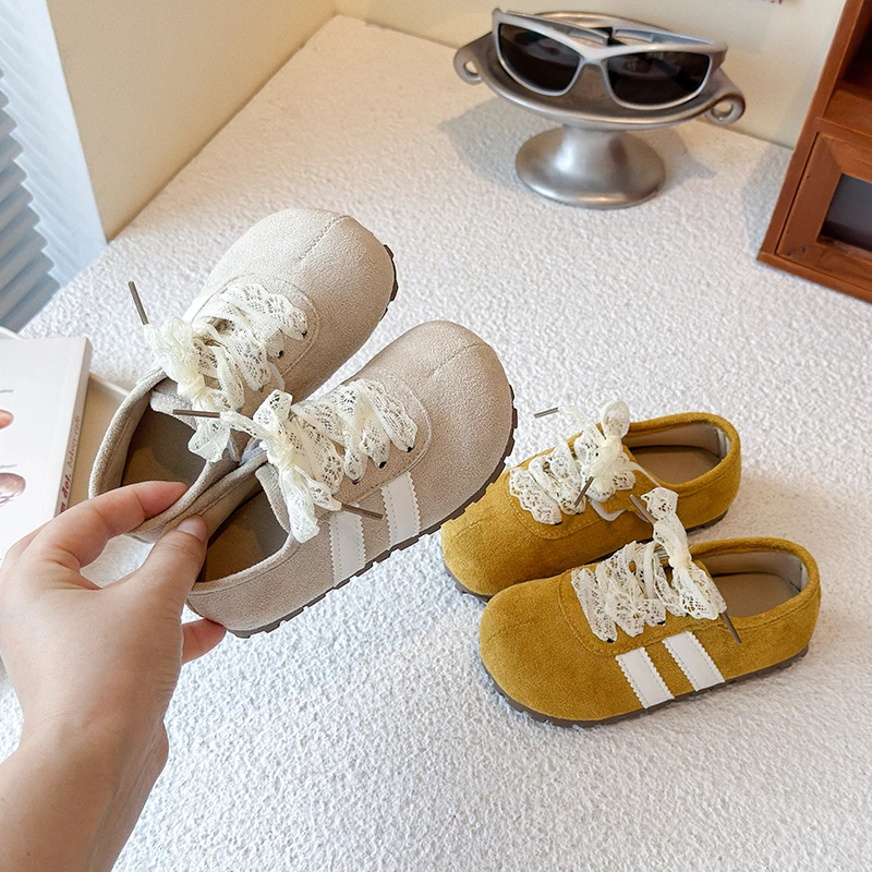 秋季儿童鞋子女童板鞋公主运动鞋轻便透气防滑宝宝鞋森系女孩单鞋