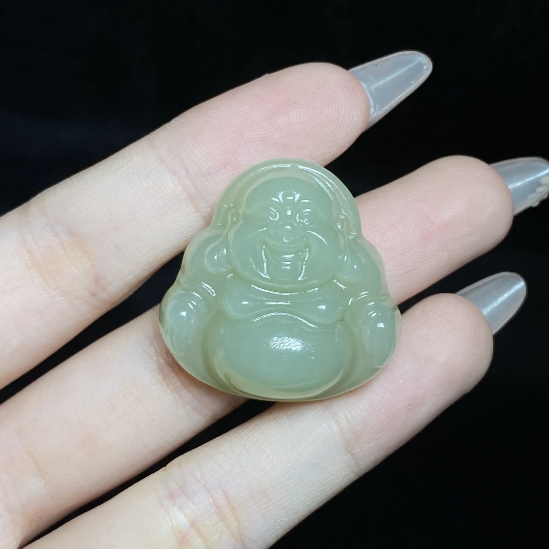 【小北好物】和田玉佛公吊坠约29*29mm带绳【多样性发一件】2QH08X670