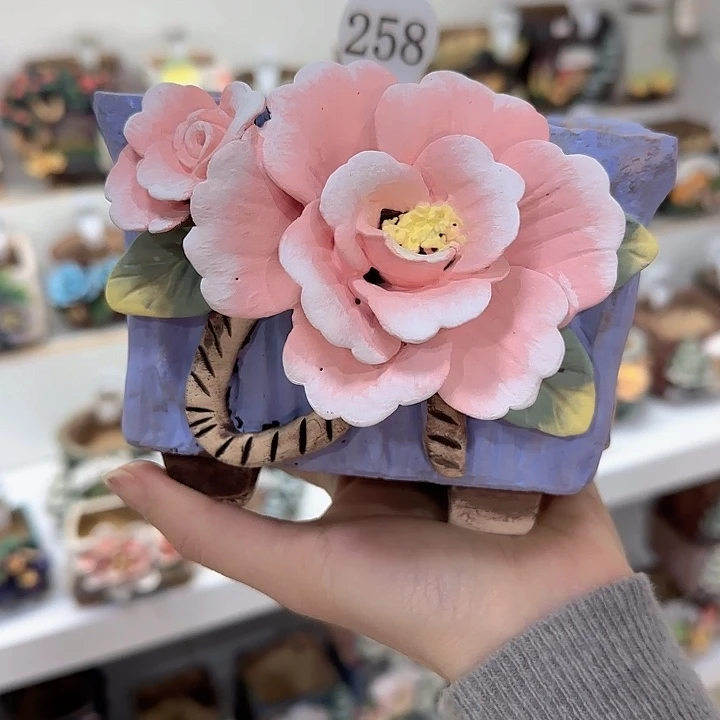 0****?青墨花器麦饭石花盆