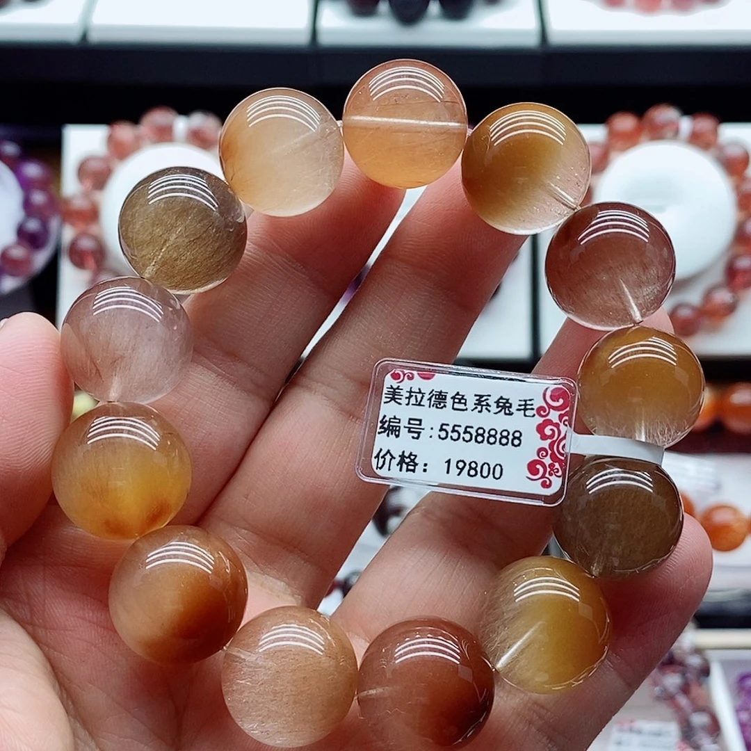 水晶手链未镶嵌兔毛
