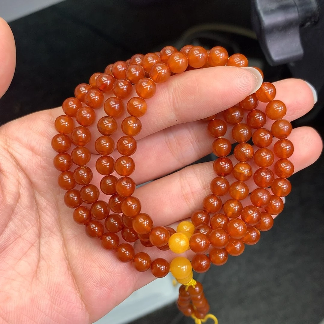 琥珀未镶嵌珠宝奇石6mm➕