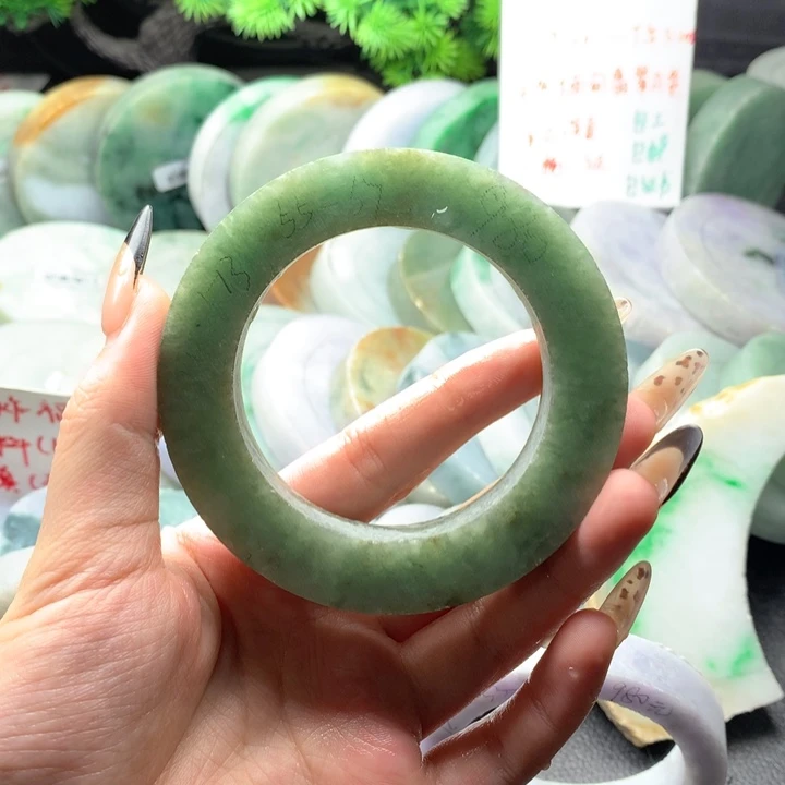 定制翡翠满绿未镶嵌