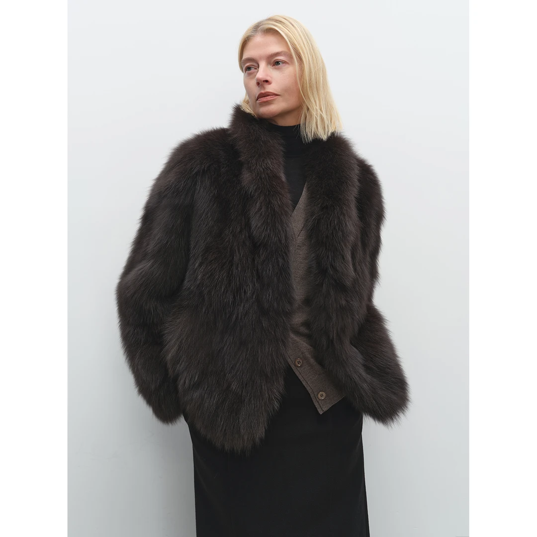 MSBEAST粉丝内购会 双层毛立翻领皇冠级狐狸毛 73030