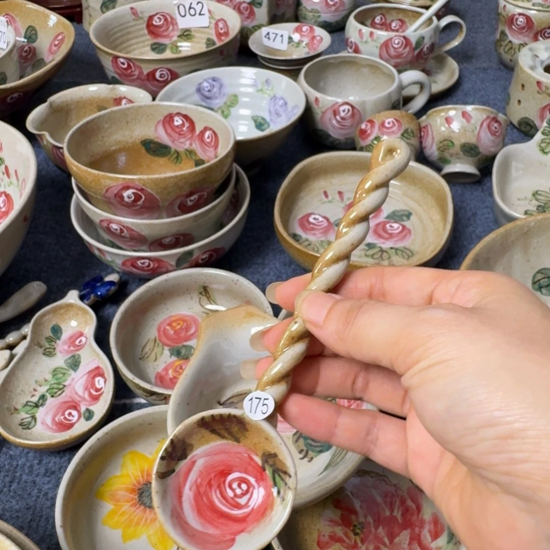 钱***串吃饭勺景德镇高温陶瓷888