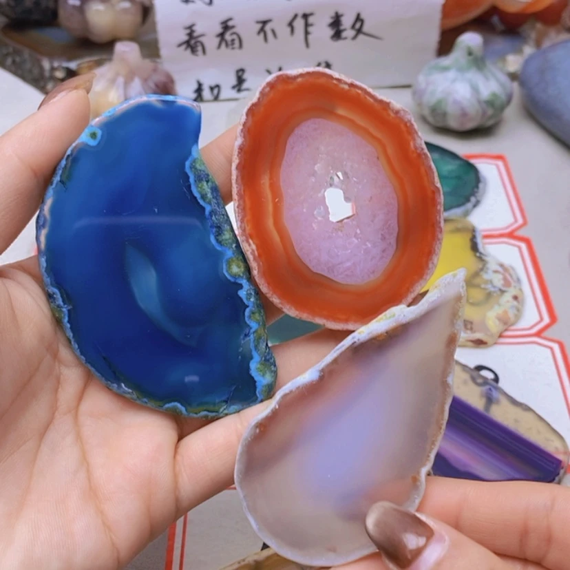 【闪购商品】未镶嵌玛瑙/玉髓珠宝半成品中****色