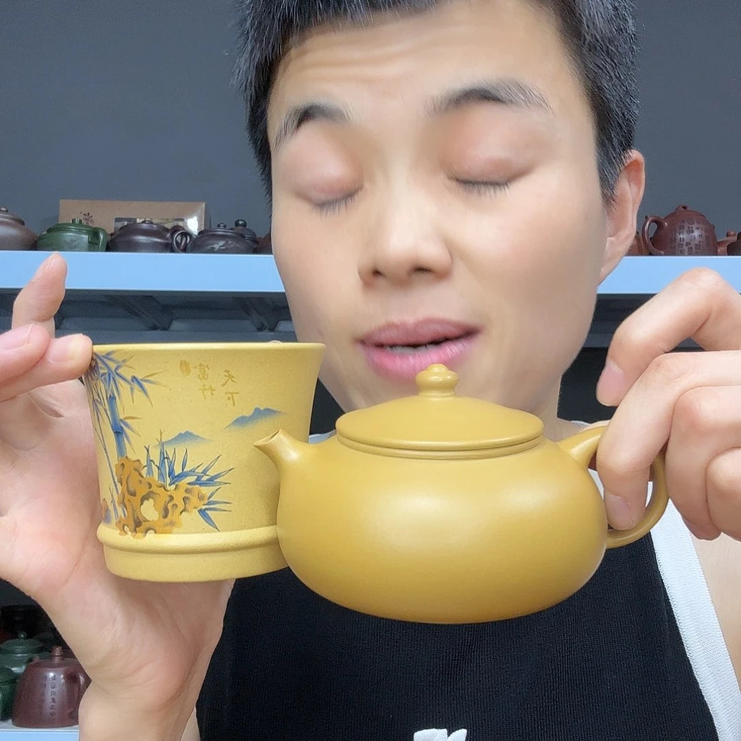 茶壶底槽青民间手艺人全手工制作