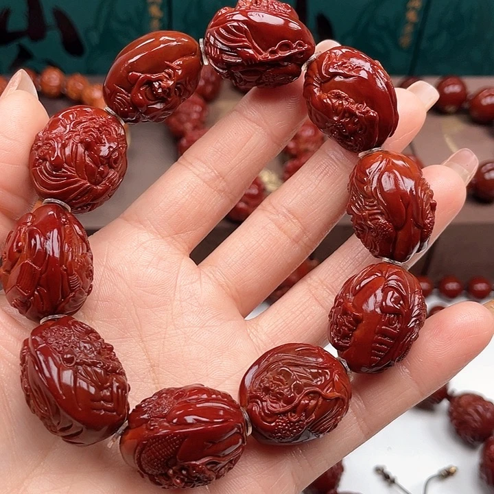 橄榄核手串范***腾十八罗汉