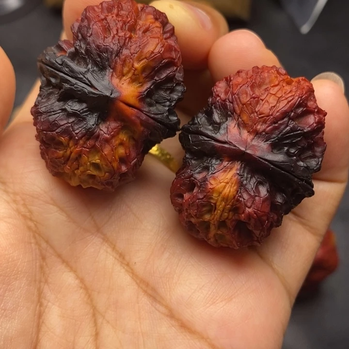 文玩核桃把件41尺麒麟元宝