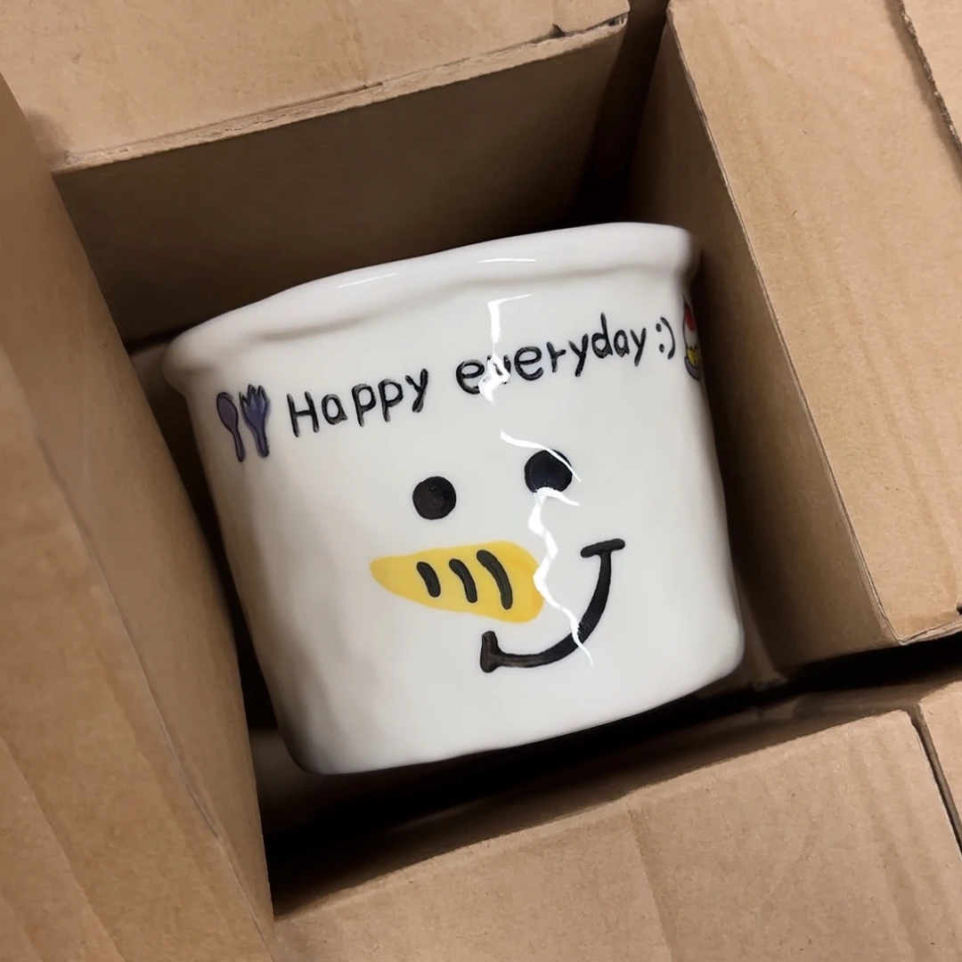 稻谷壳雪人系列手握杯