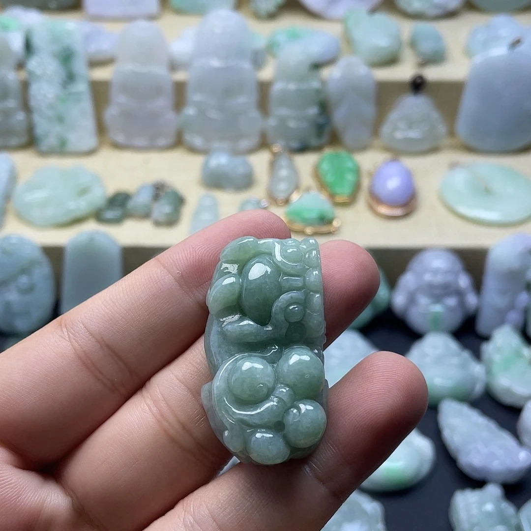 颈饰未镶嵌翡翠纯天然翡翠