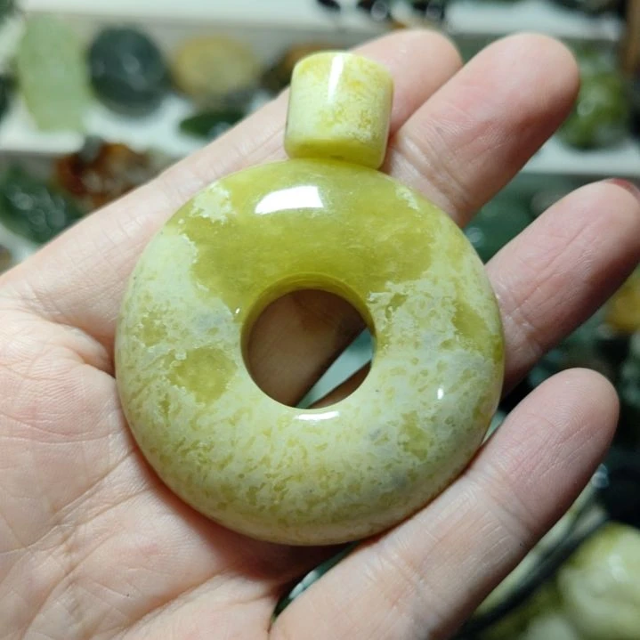 岫玉平安扣未镶嵌