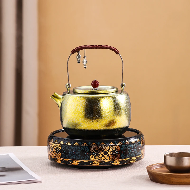 岳恒福韵炉纯钛烧水壶围炉煮茶电陶炉户外便携大容量泡茶壶煮茶器